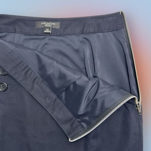 ANN TAYLOR Women's 4P Blue Skirt - Picture 2 of 3
